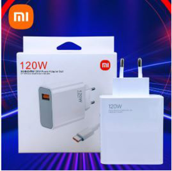 Image sur Chargeur rapide Xiaomi -120W - 6A - Adaptateur de Charge Turbo Blanc